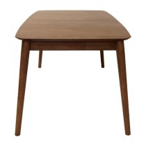 Malibu Extending Wooden Dining Table Rectangular In Walnut