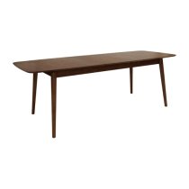 Malibu Extending Wooden Dining Table Rectangular In Walnut