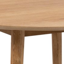 Nephi Wooden Dining Table Round In Oak