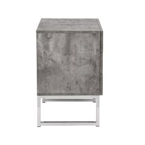 Strada Bedside Cabinet With 3 Drawers In Concrete Effect