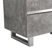 Sydney Wooden TV Stand With 4 Drawers In Concrete Effect