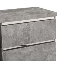 Sydney Wooden TV Stand With 4 Drawers In Concrete Effect