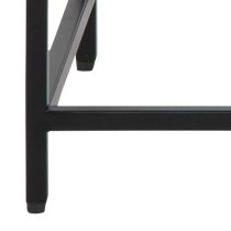 Newberry Metal Console Table In Matt Black