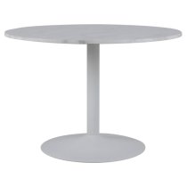 Taraji Marble Dining Table With White Base In Guangxi White