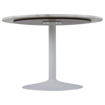 Taraji Marble Dining Table With White Base In Guangxi White