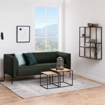 Salvo Wooden Bookcase With 3 Shelves In Sonoma Oak