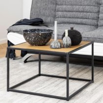 Salvo Wooden Coffee Table Square In Matt Wild Oak