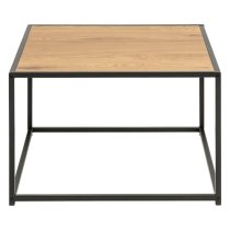 Salvo Wooden Coffee Table Square In Matt Wild Oak