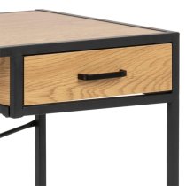 Salvo Wooden Laptop Desk With 1 Drawer In Matt Wild Oak