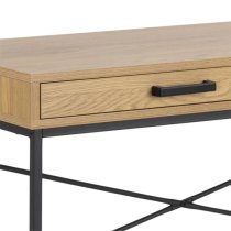 Salvo Wooden Laptop Desk 1 Drawer In Matt Wild Oak