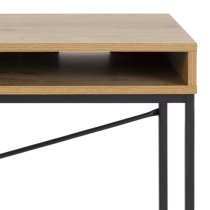 Salvo Wooden Laptop Desk 1 Drawer In Matt Wild Oak