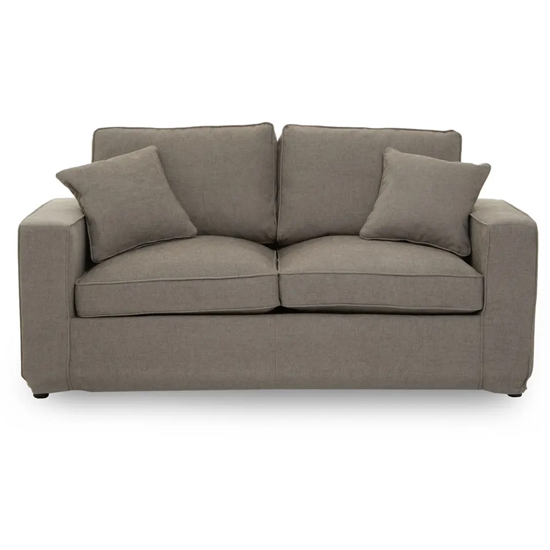 Villanova Fabric Upholstered 2 Seater Sofa In Grey