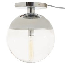 Rocklin Clear Glass Shade Ceiling Light In Chrome