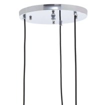 Rocklin 3 Lights Clear Glass Shade Pendant Light In Chrome