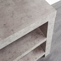 Baginton Wooden 2 Drawers TV Stand In Concrete Effect