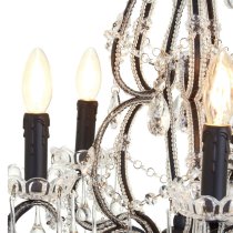 Kensick 5 Bulbs Chandelier Ceiling Light In Black