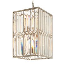 Merced Cylindrical Chandelier Ceiling Light In Nickel