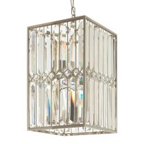 Merced Cylindrical Chandelier Ceiling Light In Nickel