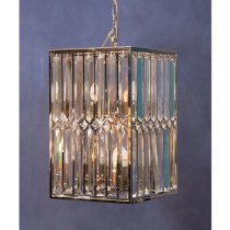 Merced Cylindrical Chandelier Ceiling Light In Nickel