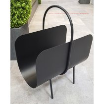 Gdansk Metal Magazine Rack In Black