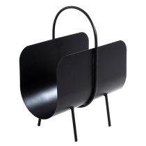 Gdansk Metal Magazine Rack In Black