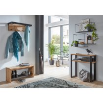 Elwoka Metal Set Of 3 Wall Shelves In Black