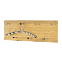 Myers Wooden Wall Hung 7 Hooks Coat Rack In Oak