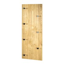 Myers Wooden Wall Hung 7 Hooks Coat Rack In Oak