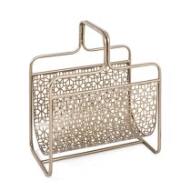 Oviedo Metal Magazine Rack In Gold