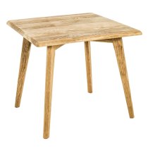 Selma Square Solid Wooden Side Table In Oak