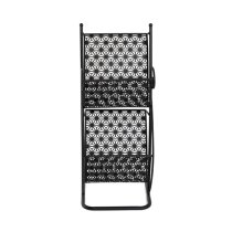 Morros Metal 2 Shelves Magazine Rack In Black