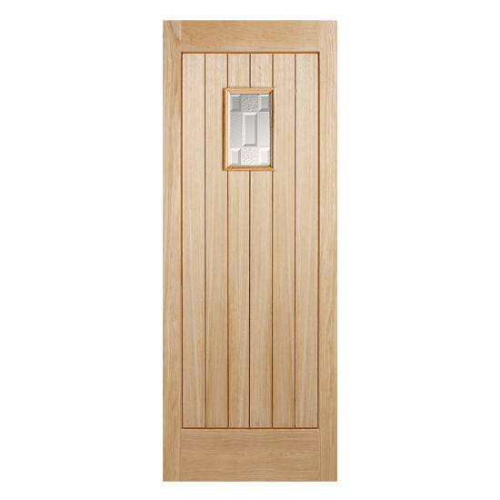 Suffolk Double Glazed 2032mm x 813mm External Door In Oak