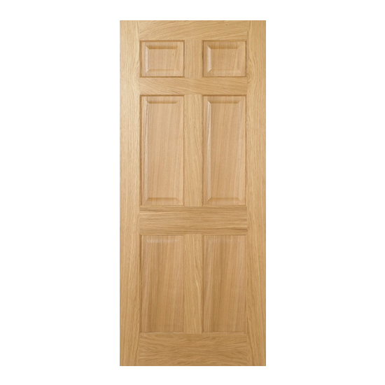 Regency 6 Panels 1981mm x 838mm Fire Proof Internal Door In Oak