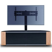 Sanja Ultra Large Corner High Gloss TV Stand In Oak And Walnut