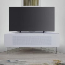 Adeja Corner High Gloss TV Stand In White