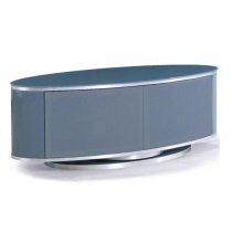 Lanza High Gloss TV Stand With Push Release Doors In Grey