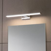 Axis Frosted Plastic Wall Light In Chrome