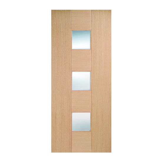 Catalonia Glazed 1981mm x 868mm Internal Door In Oak