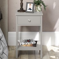 Outwell Shaker Petite Bedside Cabinet In Grey