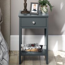 Outwell Shaker Petite Bedside Cabinet In Midnight Blue