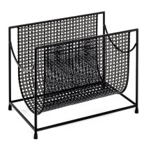 Lethbridge Metal Magazine Rack In Black