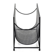 Lethbridge Metal Magazine Rack In Black