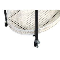 Marostica Metal Serving Trolley On Castors In Cream And Black