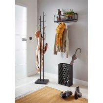 Longview Metal 8 Hooks Coat Stand In Black