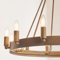 Chevalier 12 Lights Ceiling Pendant Light In Aged Metal Paint