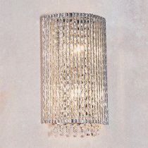 Galina 2 Lights Wall Light In Polished Chrome