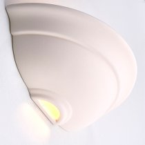 Hillside Wall Light In Unglazed Ceramic