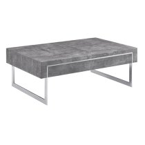 Casa Wooden Coffee Table With 1 Drawer In Concrete Effect