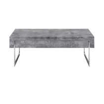 Casa Wooden Coffee Table With 1 Drawer In Concrete Effect