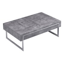 Casa Wooden Coffee Table With 1 Drawer In Concrete Effect